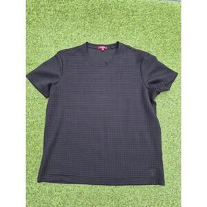 Guess Quilted Tee Size XXL Short Sleeve Black